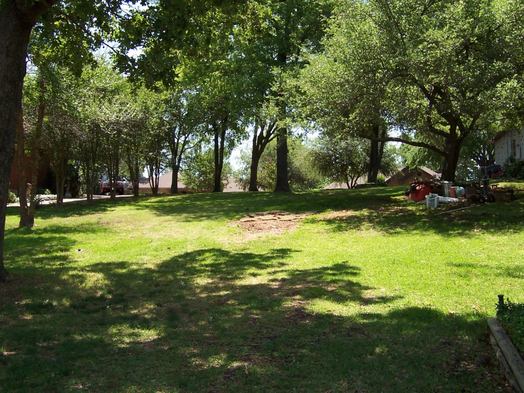 Mature trees on Open waterfront Lot