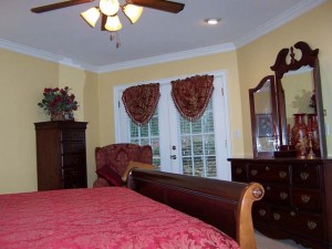 Large Master Bedroom with access to back patio